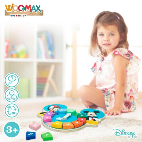 DISNEY RELOJ PUZZLE MADERA