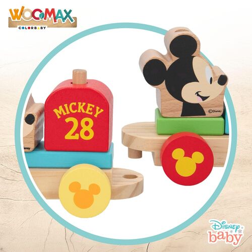 DISNEY TREN DE MADERA 34 CM