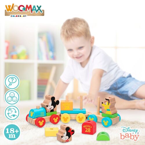 DISNEY TREN DE MADERA 34 CM