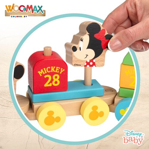 DISNEY TREN DE MADERA 34 CM