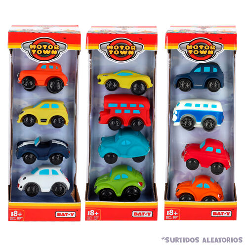 MOTOR TOWN PACK 4 COCHES BLANDITOS