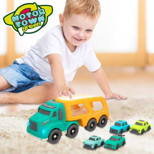 MOTOR TOWN PK 2 CAMIONES PORTACOCHES