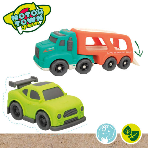 MOTOR TOWN PK 2 CAMIONES PORTACOCHES