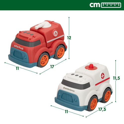 MOTOR TOWN SET 2 VEHICULOS EMERGENCIA